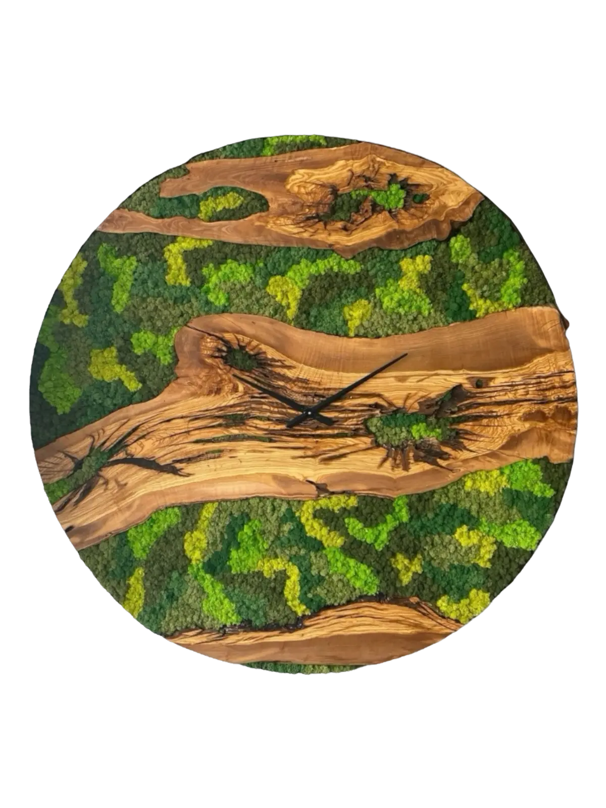 Moss Wood Clock