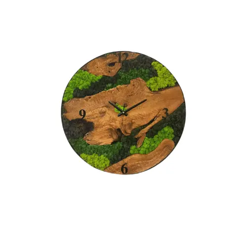 Moss Wall Clock